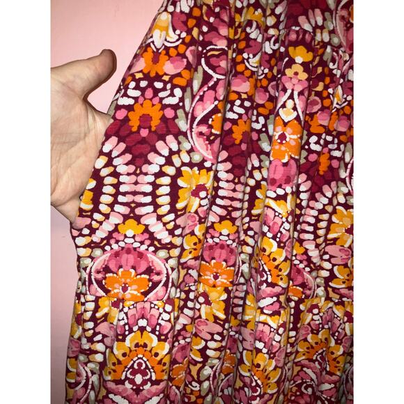 Old Navy tiered boho floral knee length dress size large - Picture 5 of 5